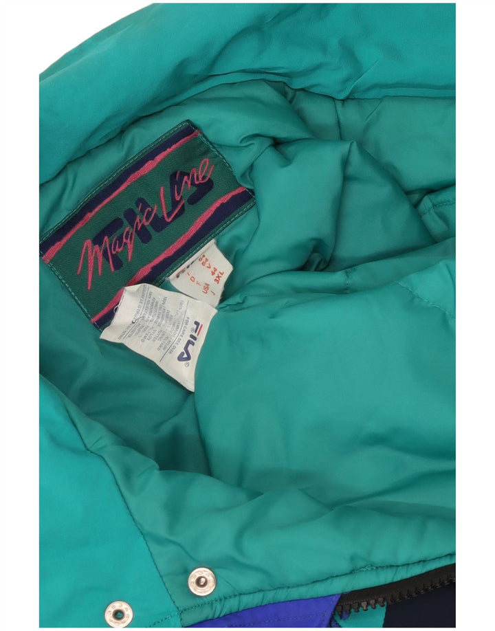 Fila Ski Jumpsuit med hætte til mænd IT 54 XL Blå Colourblock Polyamid