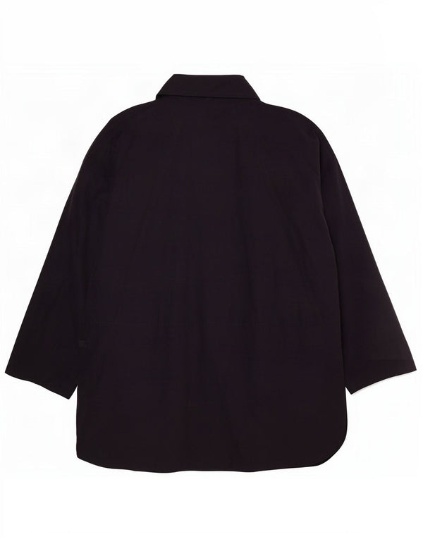 Vintage Dame Poncho Coat UK 14 Medium Navy Blue