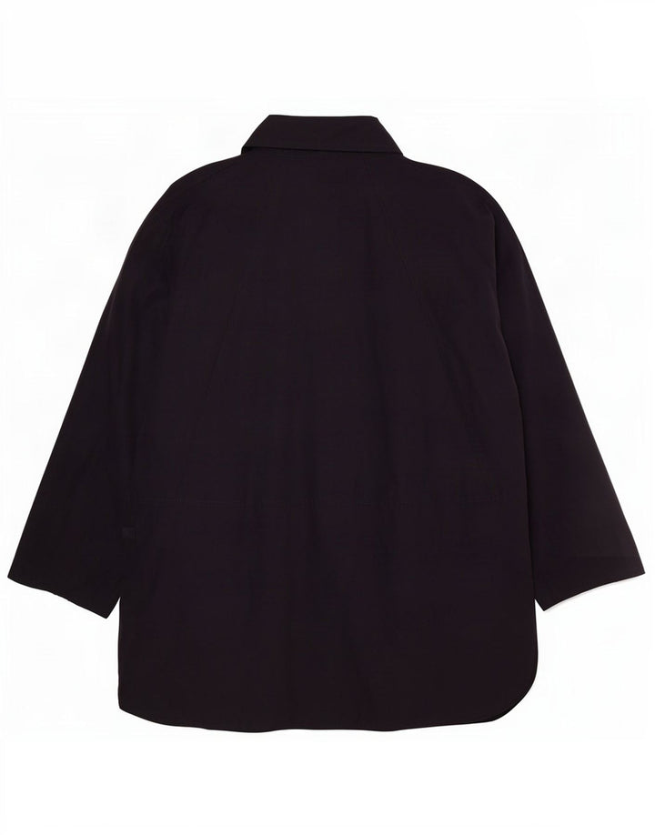Vintage Dame Poncho Coat UK 14 Medium Navy Blue