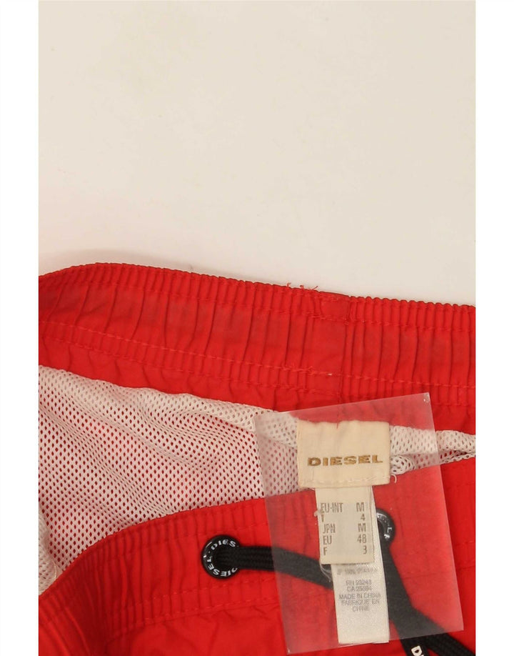 Diesel Herre grafiske svømmeshorts Medium Rød Polyester