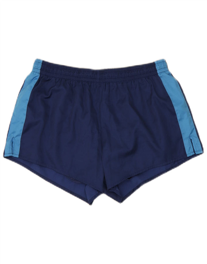 Vintage badeshorts til mænd Medium Navy Blue Colourblock Polyester