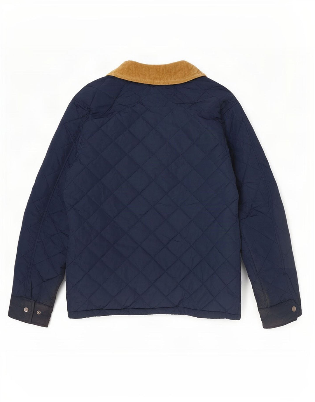 Crew Clothing Herre quiltet jakke UK 36 Small Navy Blue Polyester