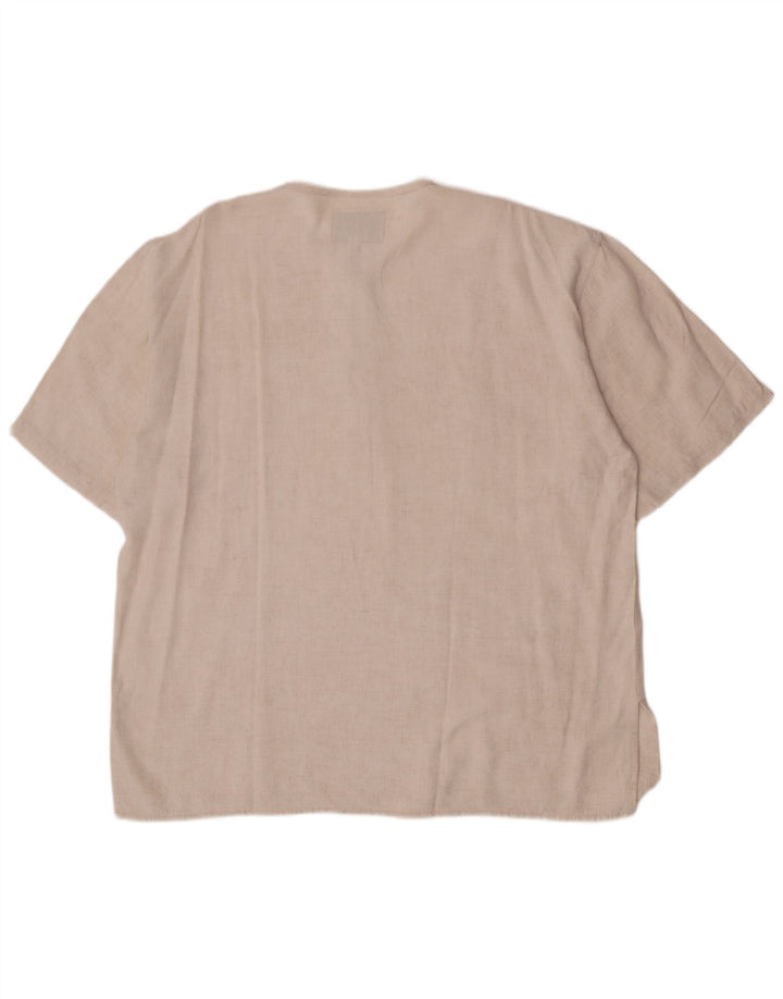 Tipo' S Kortærmet Herre Pullover Shirt XL Beige Viscose