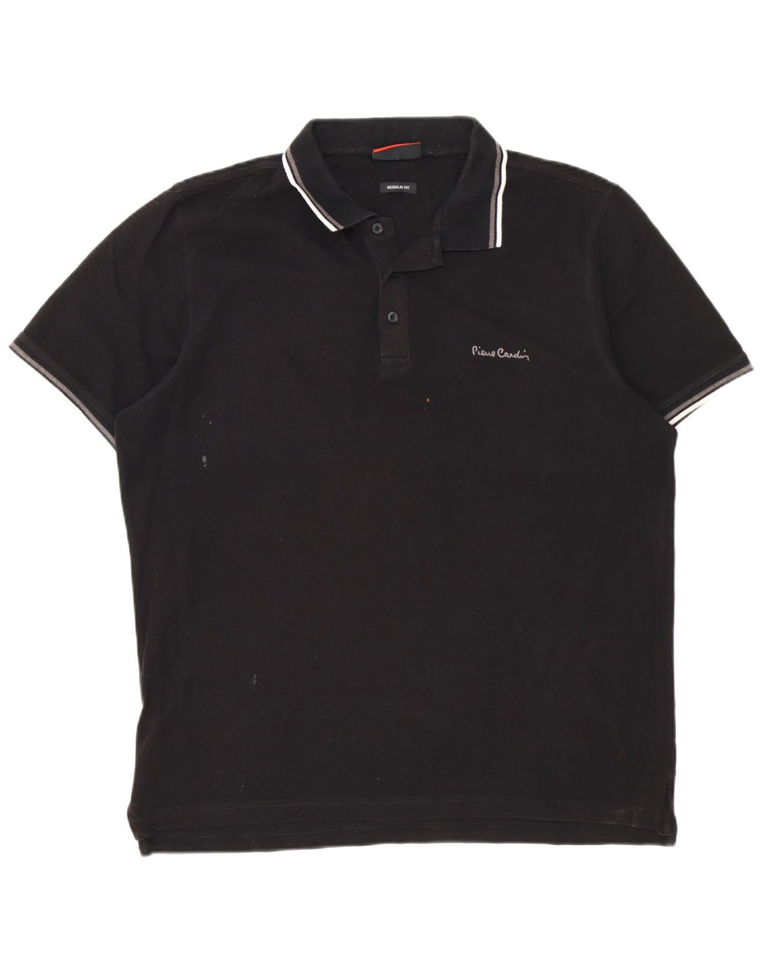 Pierre Cardin Herre Regular Polo Shirt XL Sort Bomuld