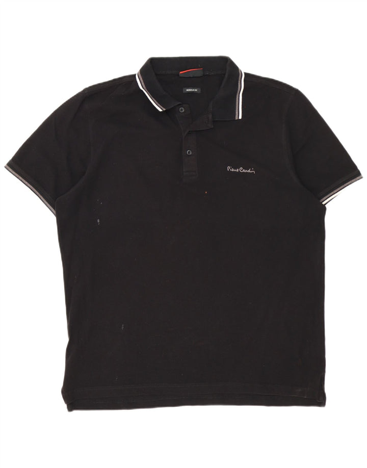 Pierre Cardin Herre Regular Polo Shirt XL Sort Bomuld