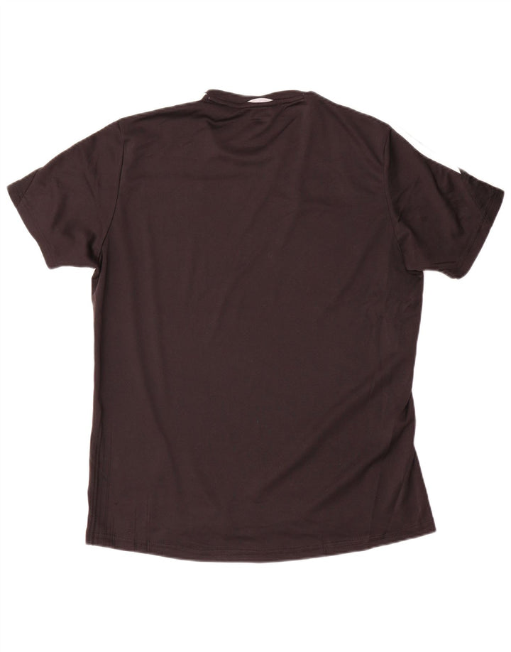 Adidas Herre Climalite T-Shirt Top Medium Sort Polyester Sports