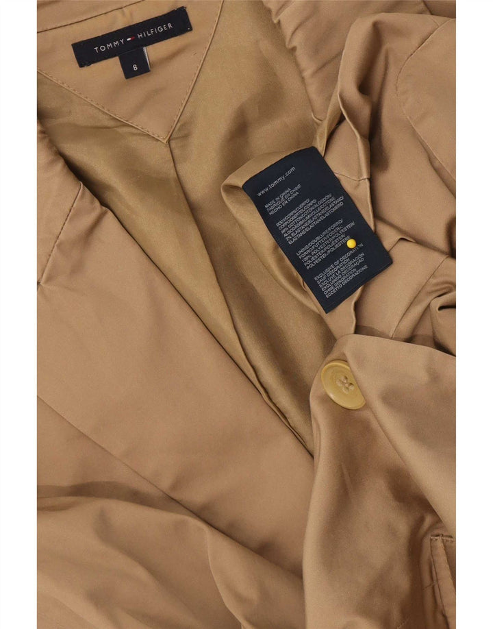 Tommy Hilfiger Dame 2 Button Blazer Jacket US 8 Medium Beige Bomuld
