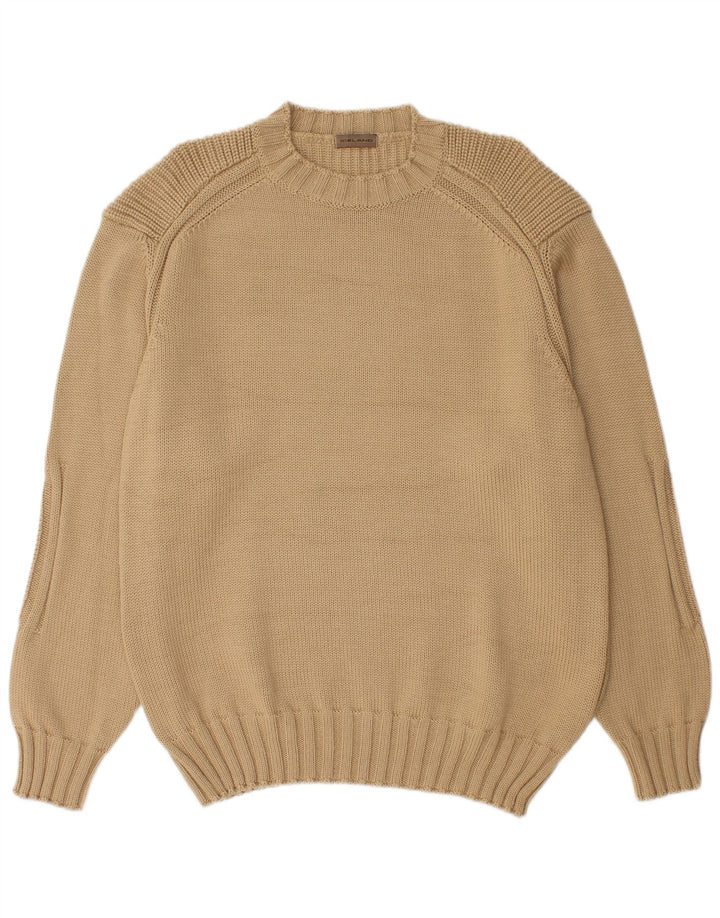 Island Herre Crew Neck Jumper Sweater XL Beige Virgin Wool