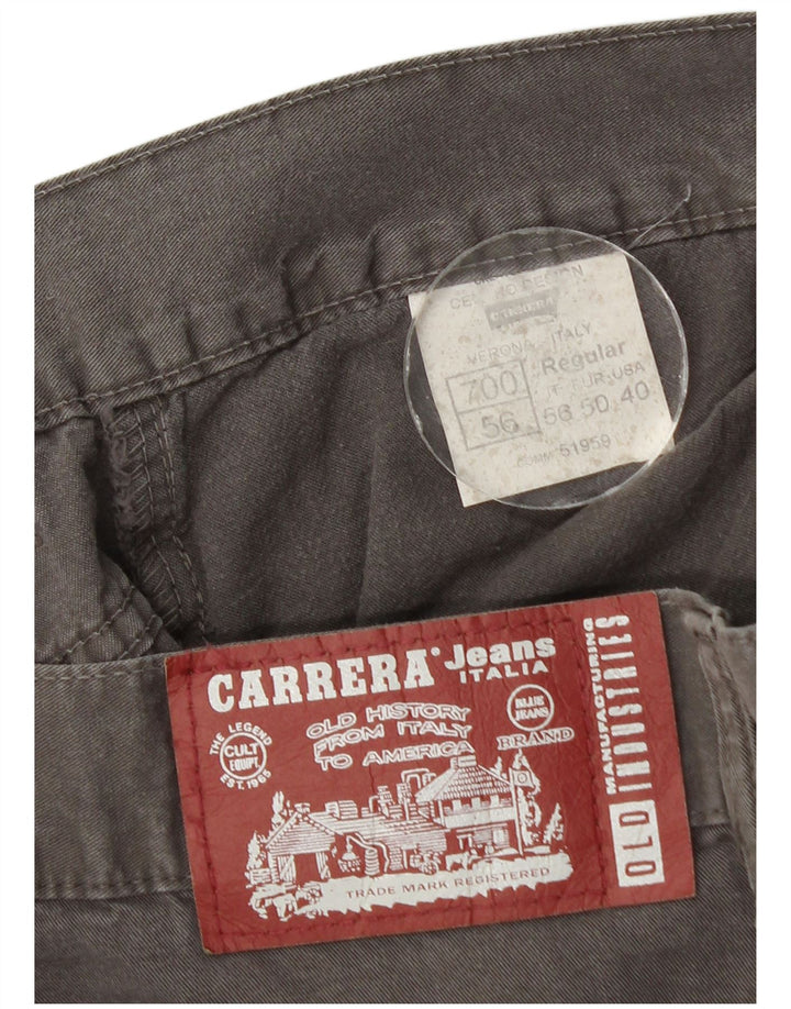 Carrera Herre Regular Fit Casual Bukser W40 L33 Grå Bomuld