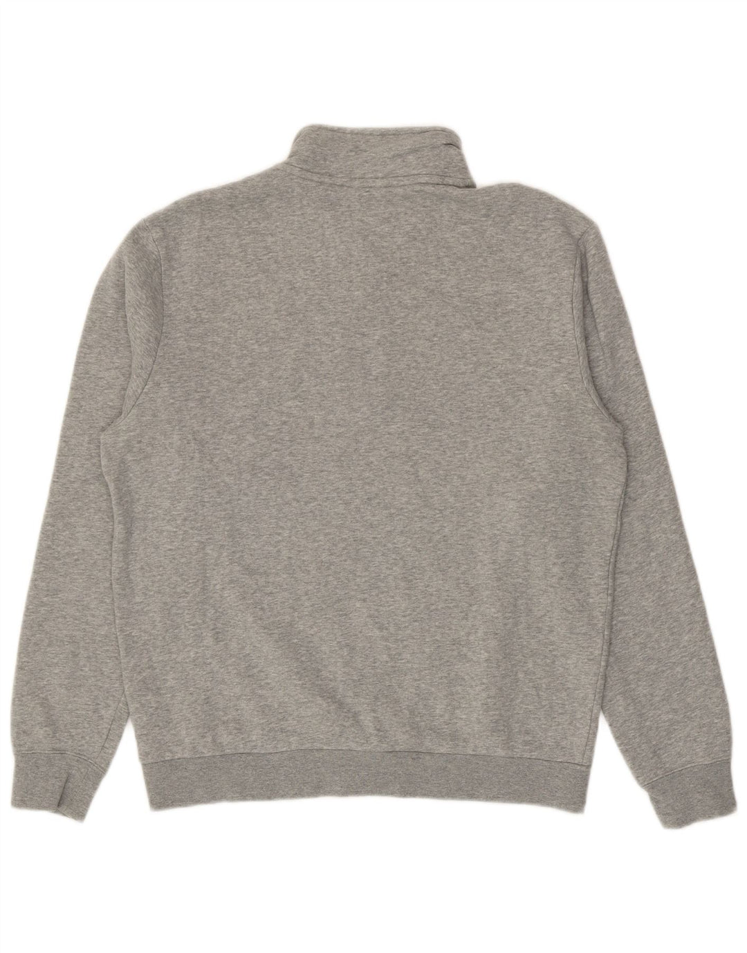 Nike Sweatshirt med lynlås til mænd mellem grå farveblok bomuld