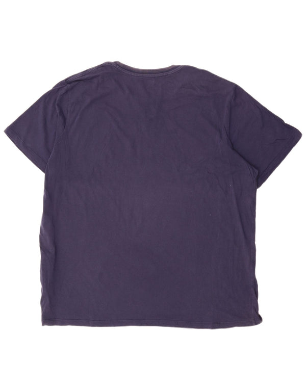 Levi's Grafisk T-shirt top til mænd 2XL marineblå bomuld