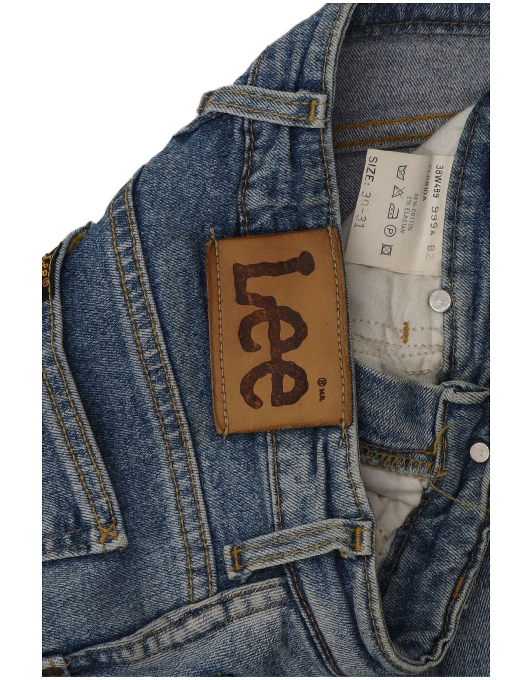 LEE Slim Jeans til kvinder W30 L31 Blå Bomuld