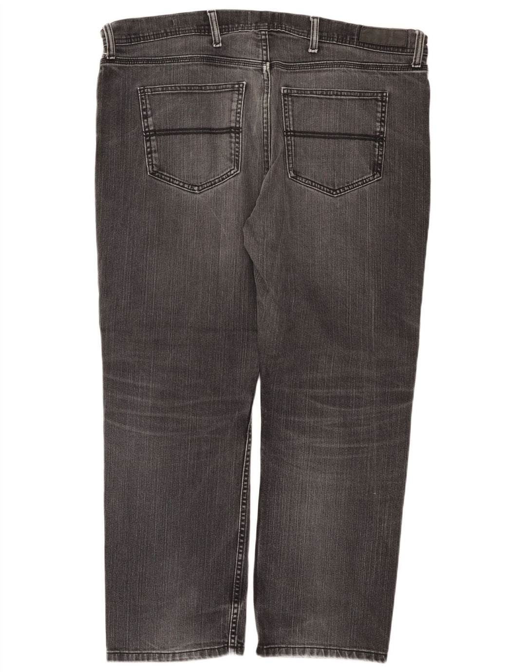 Marks & Spencer Herre Regular Straight Jeans W40 L29 Sort Bomuld