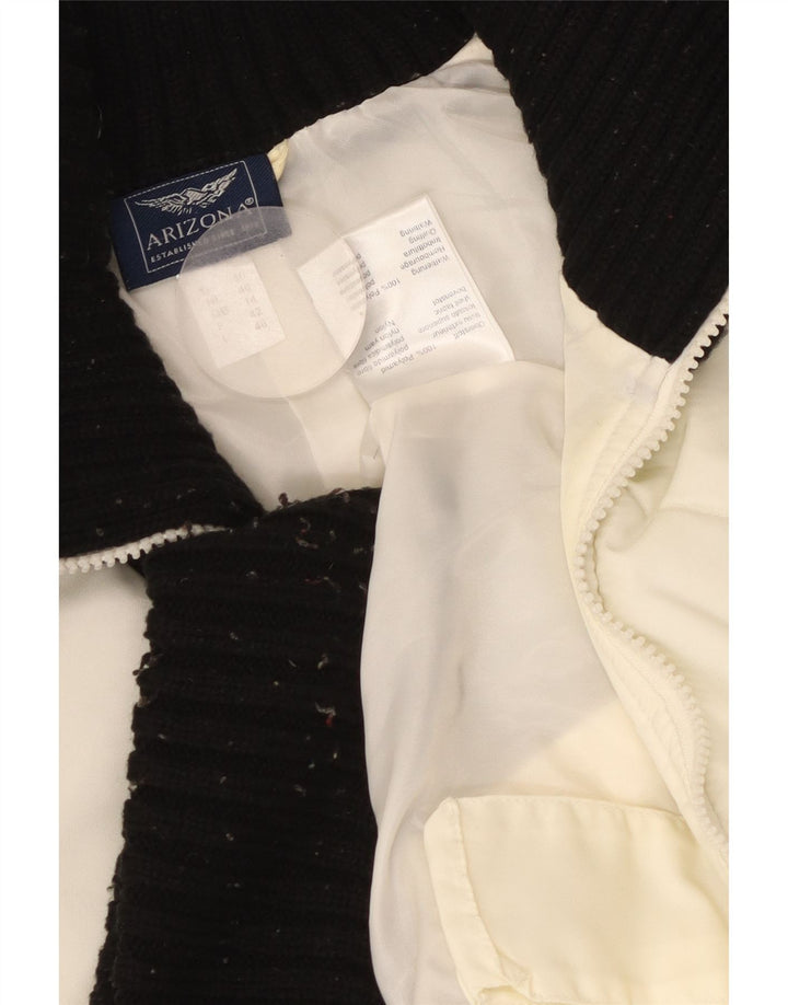 ARIZONA polstret jakke til kvinder UK 14 Large Off White Colourblock Polyamid