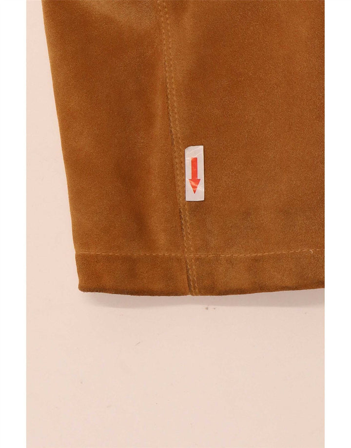 Vintage ruskindsfrakke til kvinder IT 42 Medium Beige Læder