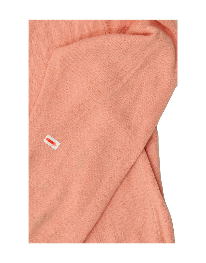 OASIS Womens Longline Open Cardigan Sweater UK 16 Large Orange Viscose Vintage Oasis and Second-Hand Oasis from Messina Hembry 
