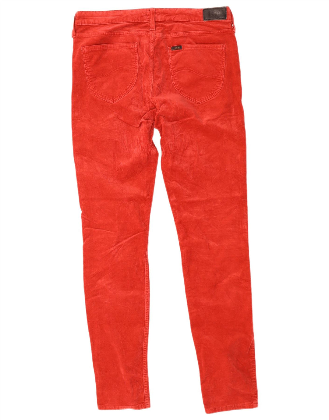 LEE Dame Scarlett Skinny Corduroy Bukser W31 L33 Rød Bomuld