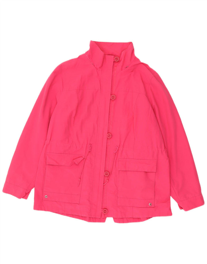 Marks & Spencer Kvinder Oversized Utility Jacket UK 18 XL Pink Bomuld