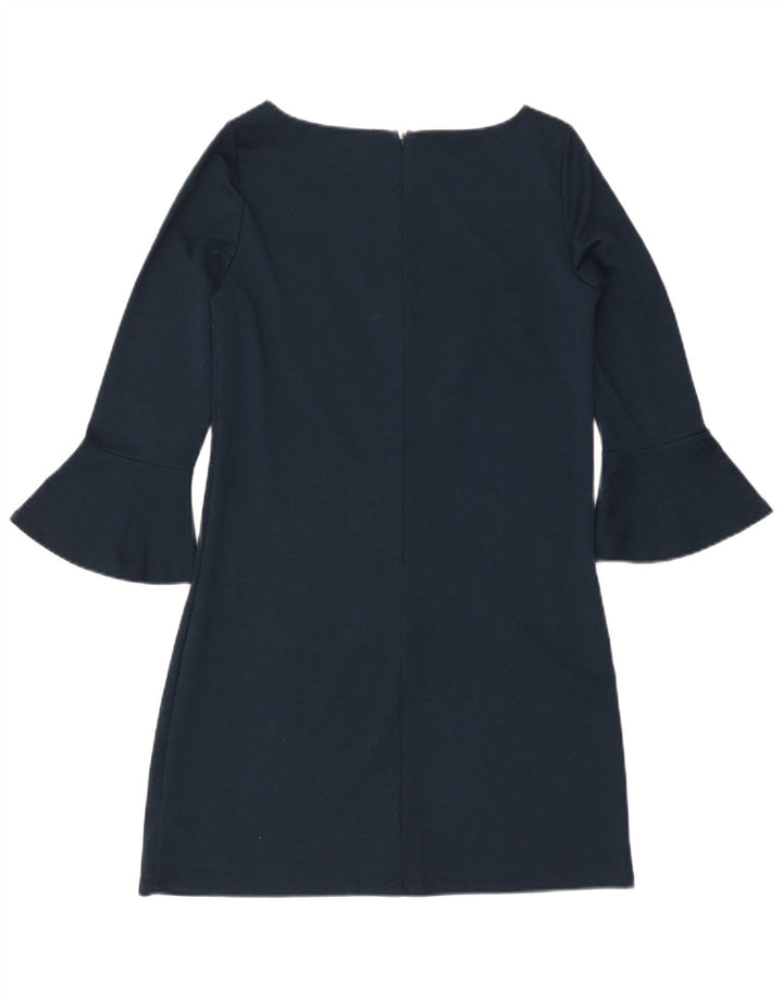 Gap Womens 3/4-ærmet Shift Dress UK 10 Small Navy Blue Polyester