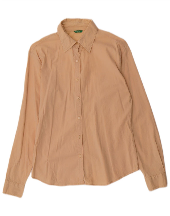 Benetton Dameskjorte UK 12 Medium Beige