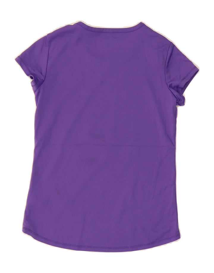 CHAMPION Girls Graphic T-Shirt Top 9-10 Years Medium Purple Polyester Vintage Champion and Second-Hand Champion from Messina Hembry 