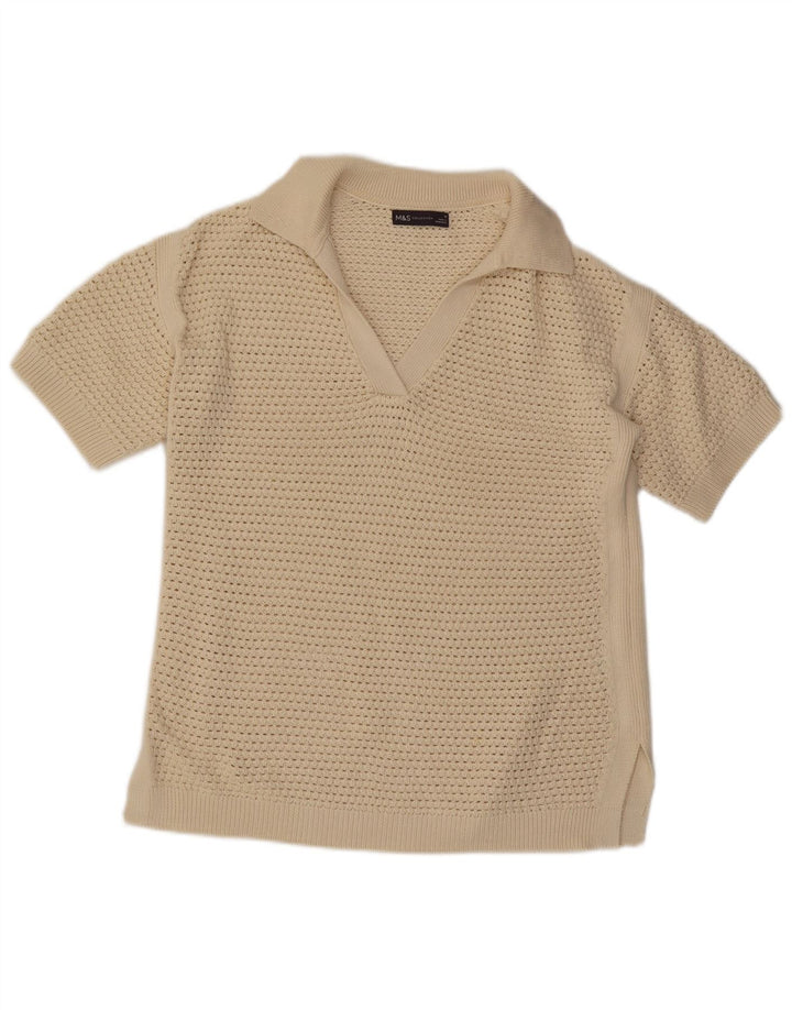 Marks & Spencer Kortærmet Polo-halstrøje til kvinder UK 14 Medium B