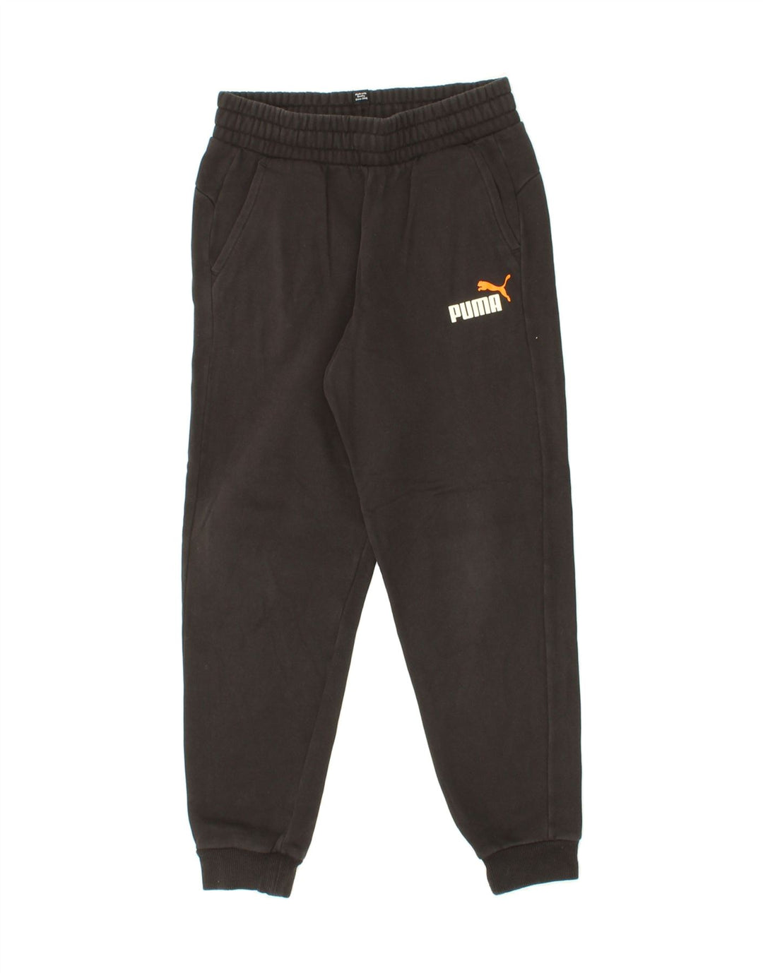 PUMA Boys Tracksuit Trousers Joggers 11-12 Years Black Vintage Puma and Second-Hand Puma from Messina Hembry 