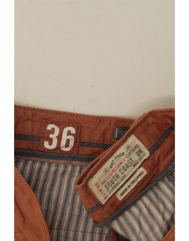 Fat Face Herre Chino Shorts W36 Large Orange Bomuld