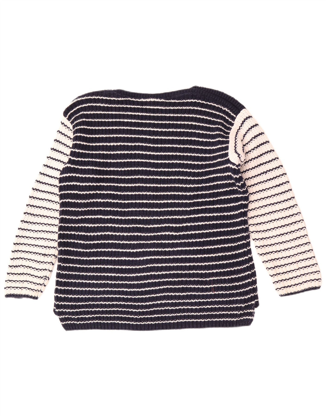 Marks & Spencer Dame Boat Neck Jumper Sweater UK 14 Medium Navy Blue