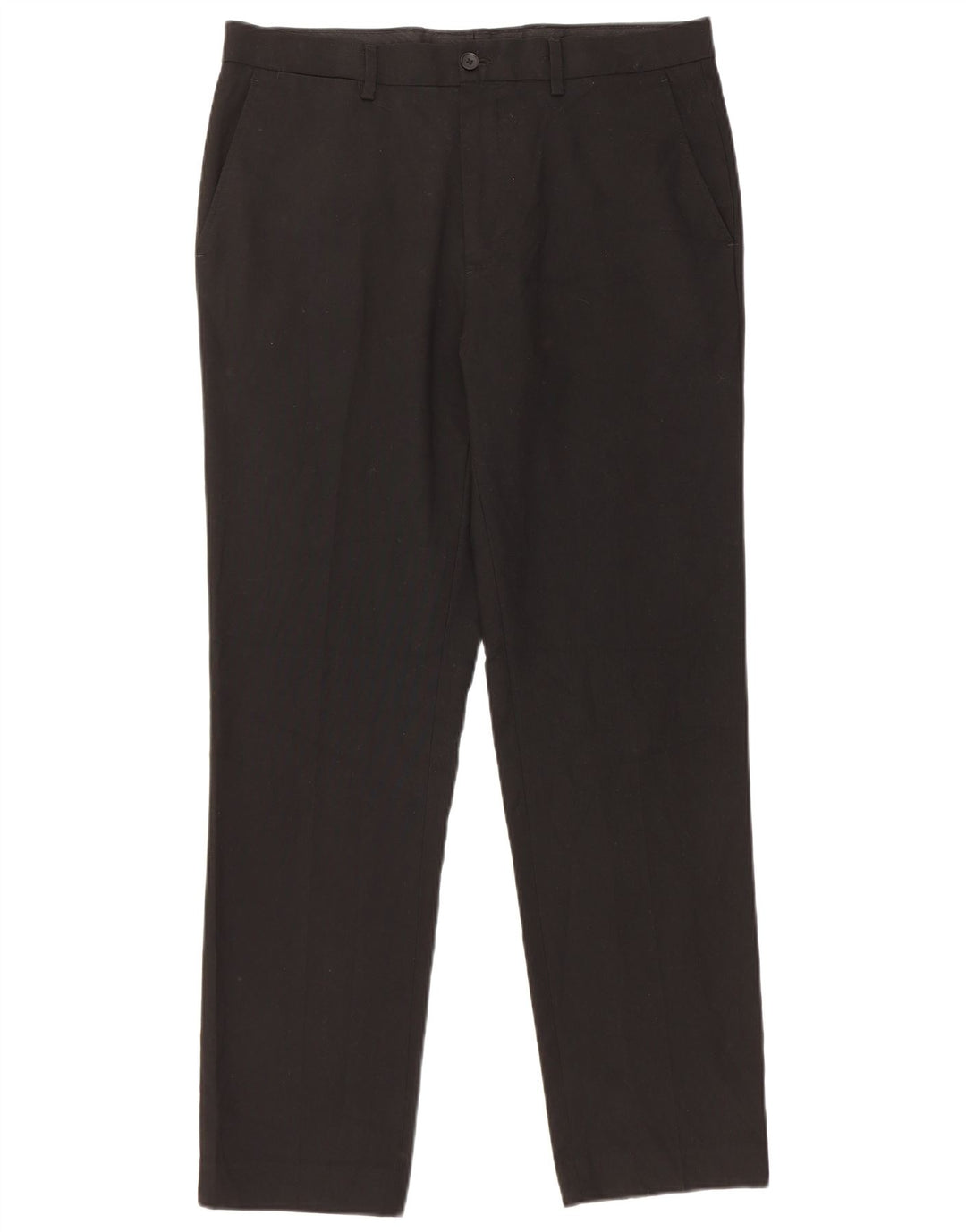 MARKS & SPENCER Slim Fit Chinobukser til mænd W34 L31 Sort polyester