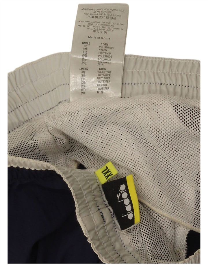 Diadora Herre grafiske svømmeshorts 2XL marineblå polyamid