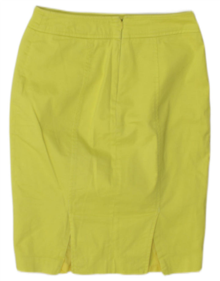 Mossimo Womens Pencil Skirt US 4 Small W27 Yellow Cotton