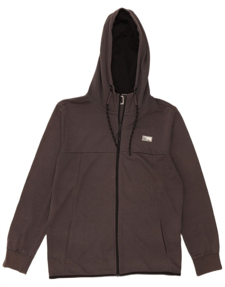 Jack & Jones Hættetrøje med lynlås til mænd mellemgrå polyester