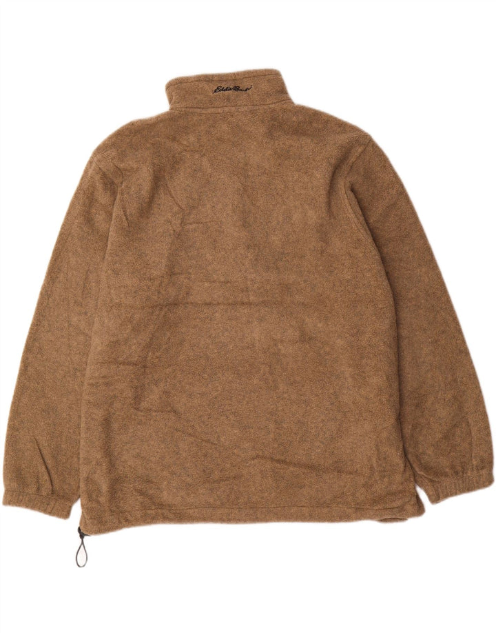 EDDIE BAUER Fleecetrøje med lynlås til mænd XL brun polyester