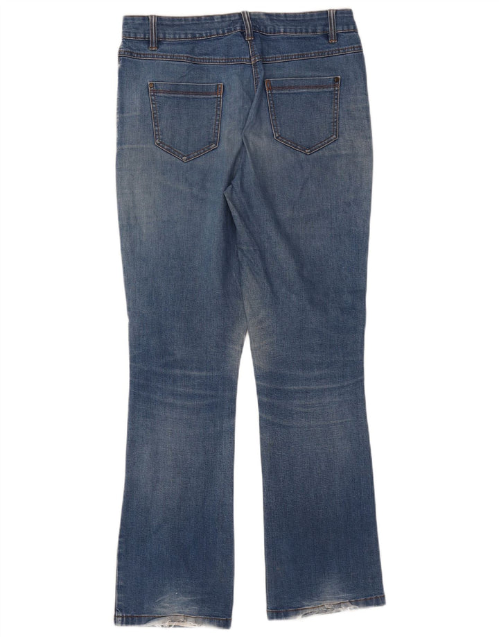 M&Co Dame Bootcut Jeans UK 10 Small W32 L31 Blue Cotton