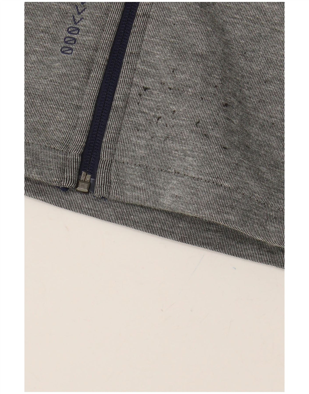 PUMA drenge grafisk hættetrøje med lynlås 9-10 år grå farveblok polyester