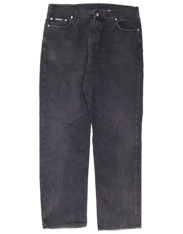 Calvin Klein Straight Jeans til mænd W38 L32 Marineblå Bomuld