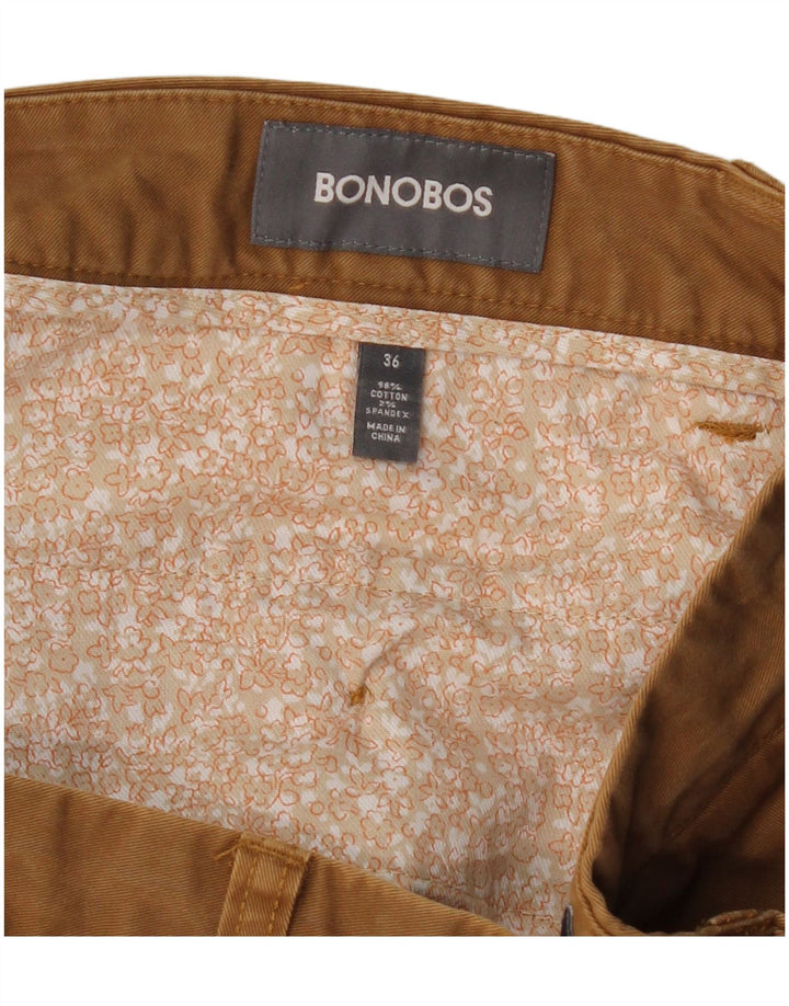 BONOBOS Herre Chino Shorts W36 Stor Beige Bomuld