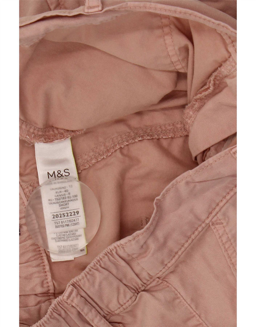 Marks & Spencer Joggers til mænd Cargo Bukser UK 12 Medium W32 L24 Pink