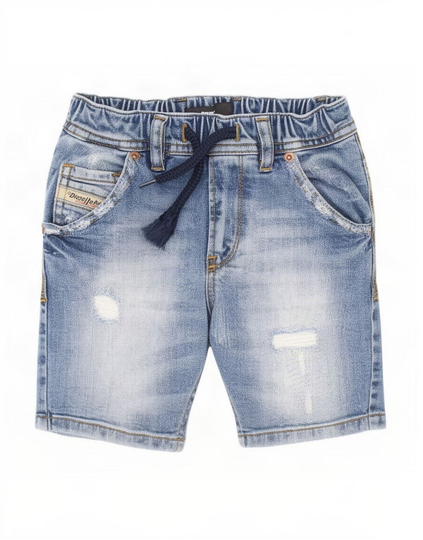 Diesel Boys Distressed Denim Shorts 3-4 år W20 Blue Cotton