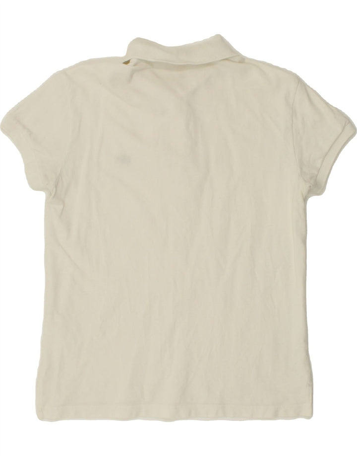 MELTIN' POT Mens Polo Shirt Small Beige Cotton Vintage Meltin' Pot and Second-Hand Meltin' Pot from Messina Hembry 