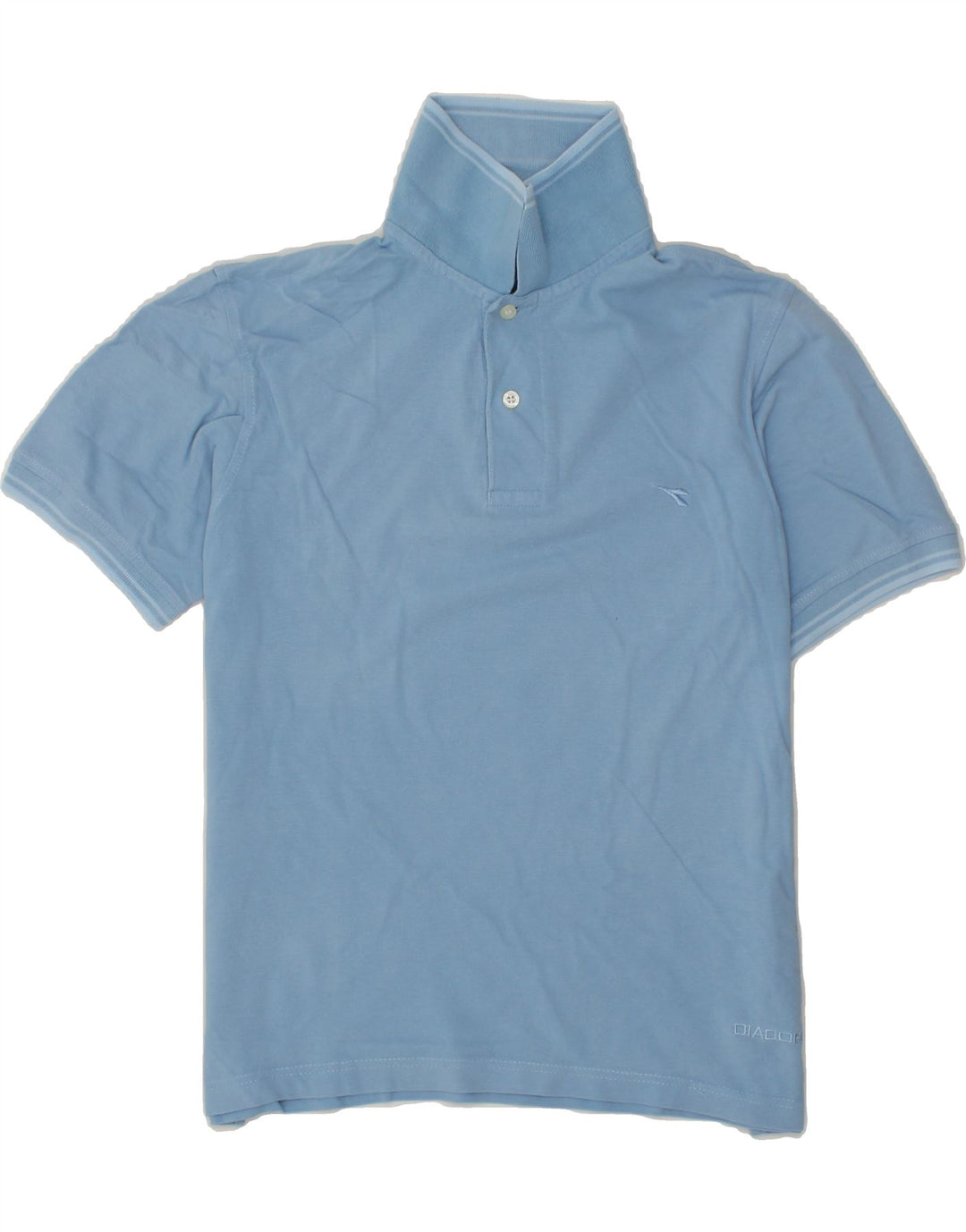 DIADORA Mens Polo Shirt Small Blue Cotton Vintage Diadora and Second-Hand Diadora from Messina Hembry 