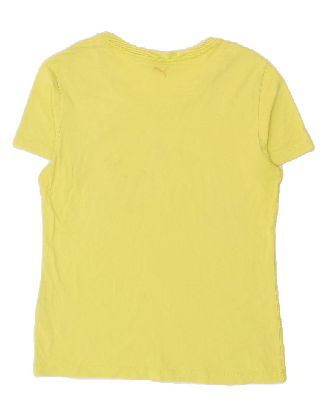 PUMA Womens T-Shirt Top UK 14 Medium  Yellow Vintage Puma and Second-Hand Puma from Messina Hembry 