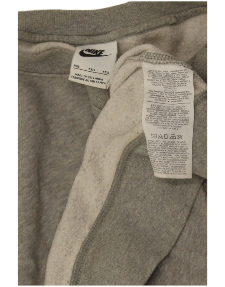 Nike Sweatshirt Jumper til mænd 2XL Grå Flecked Bomuld