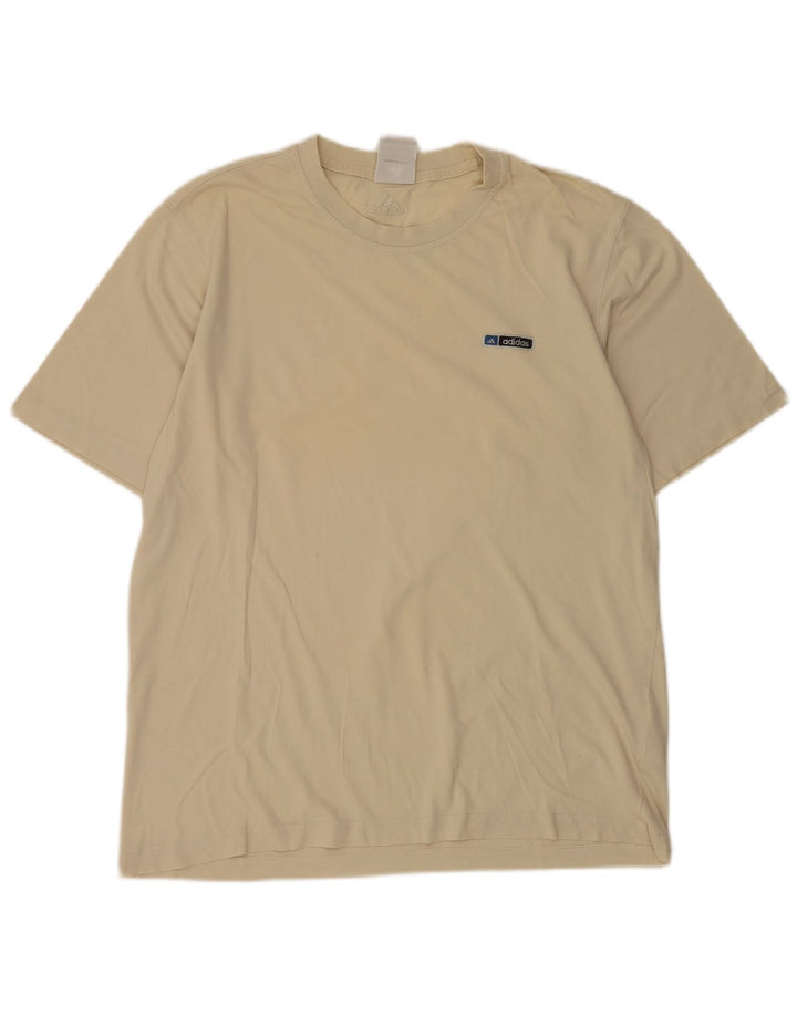 Adidas Herre T-Shirt Top Medium Beige Bomuld