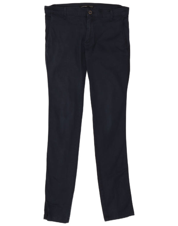 Zara Herre Skinny Chino Bukser EU 38 Small W30 L32 Navy Blue