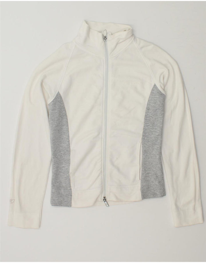 REEBOK Womens Tracksuit Top Jacket UK 12 Medium White Colourblock Vintage Reebok and Second-Hand Reebok from Messina Hembry 