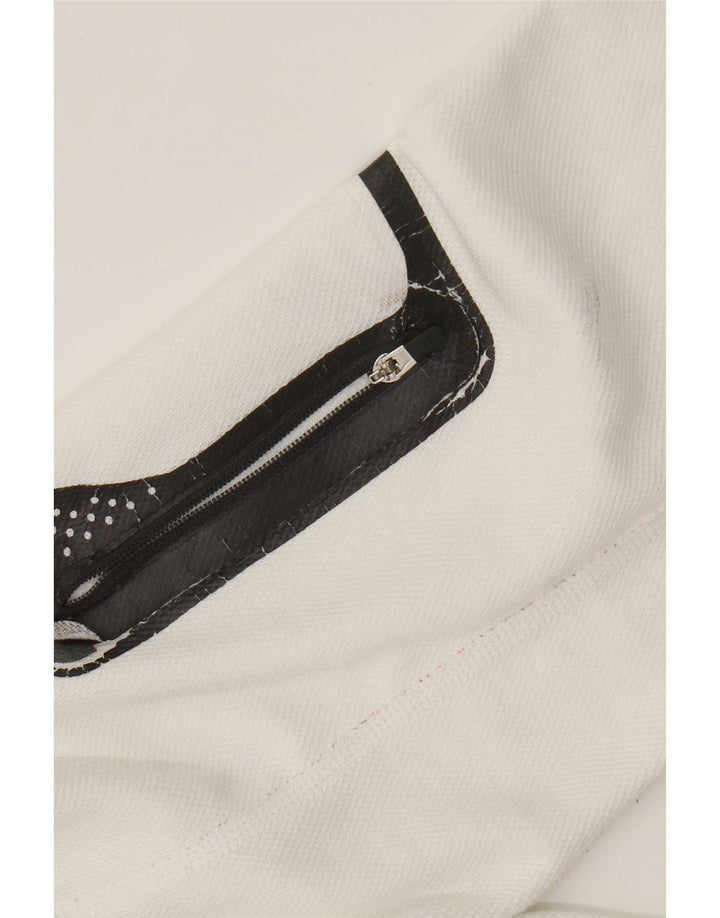 The North Face Womens Zip Neck Pullover Tracksuit Top UK 16 Large White