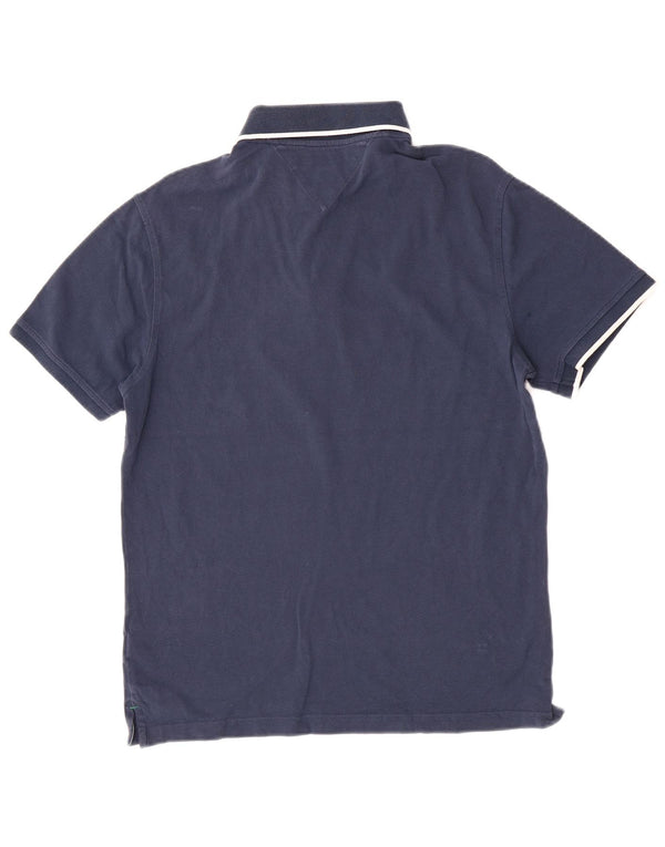 Tommy Hilfiger Mens Golf Polo Shirt Medium Navy Blue Cotton
