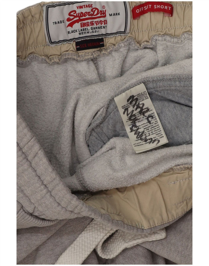 Superdry Herre grafiske sportsshorts mellemgrå bomuld